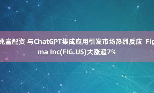兆富配资 与ChatGPT集成应用引发市场热烈反应  Figma Inc(FIG.US)大涨超7%