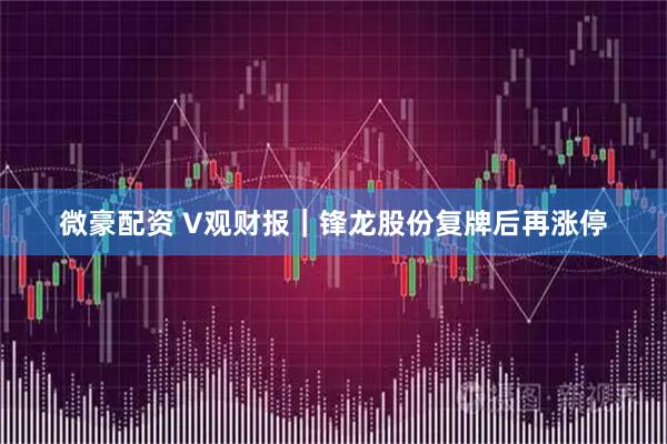 微豪配资 V观财报｜锋龙股份复牌后再涨停